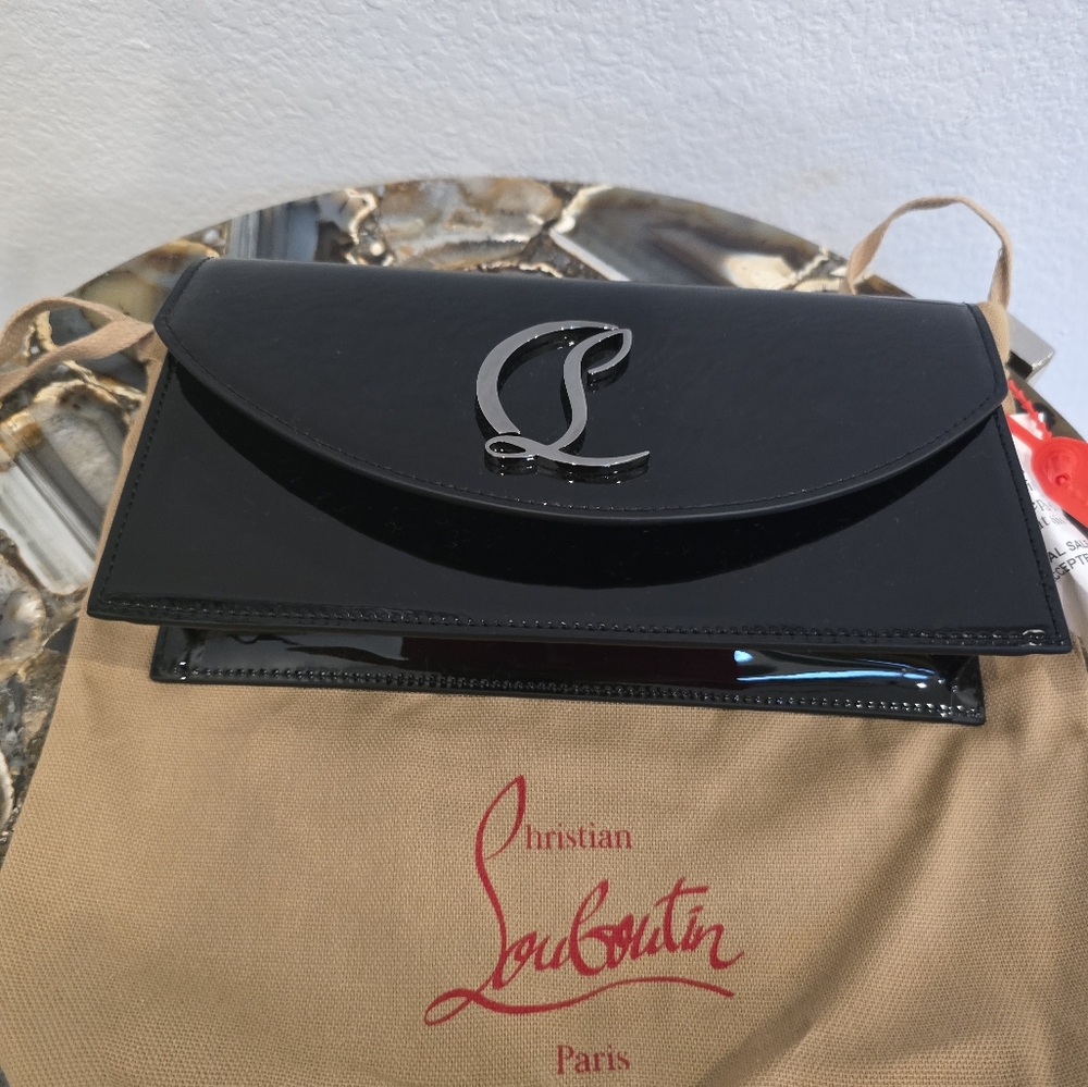 Christian Louboutin Loubi54 Black Patent Leather Bag - Picture 3 of 11